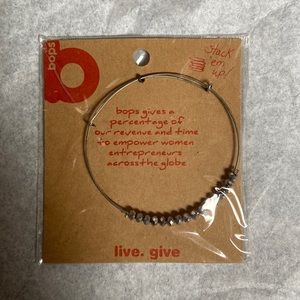 Silver stackable bangle